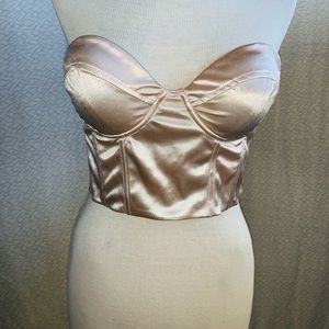 Windsor Champagne Satin (limited edition) Strapless Top